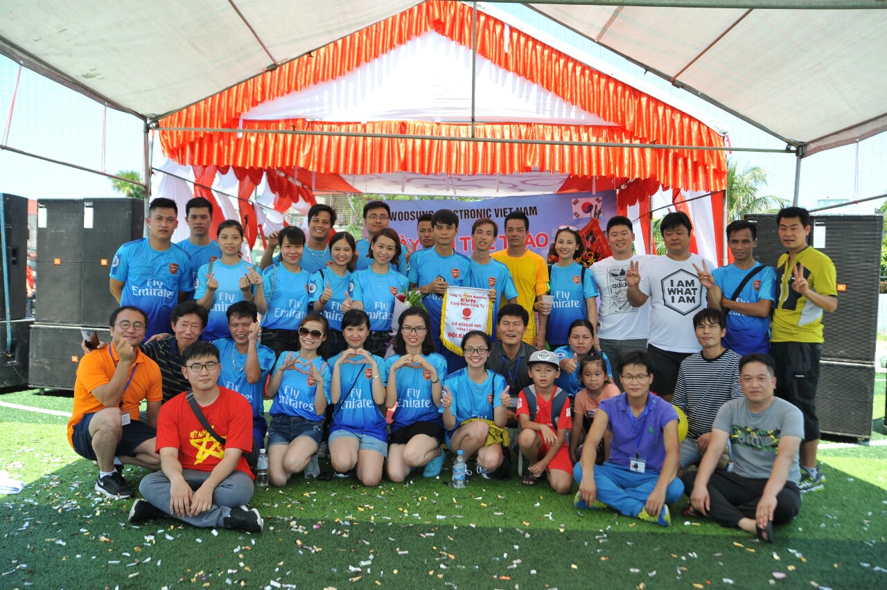 Công ty Woosung Electronics Việt Nam tổ chức ngày hội thể thao